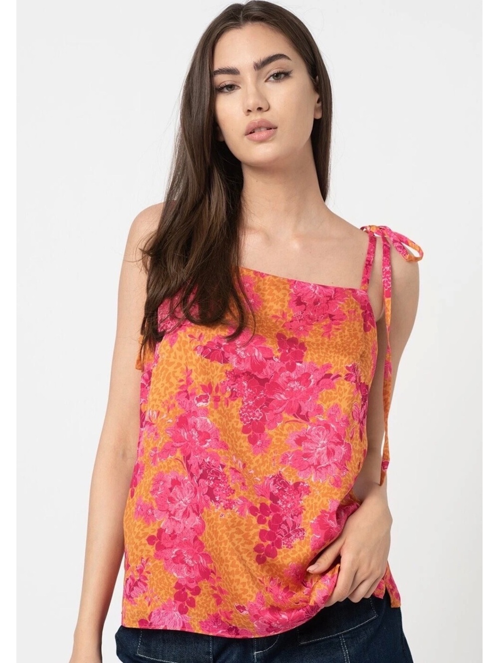 TED BAKER | Gweneth Bow Tie Square Neck Cami Size 0